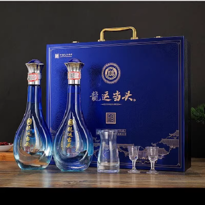 中秋贺礼 白水杜康【龍运当头】白酒500ml*6瓶手提礼盒装52度酒B2