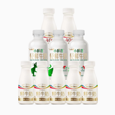 每日鲜语小鲜语4.0鲜牛奶450ml*3瓶+250ml*7瓶共10瓶3100ml新鲜奶