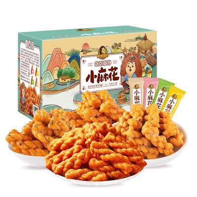 【到手9.9】刺猬阿甘 小麻花  混合口味 360g/箱  约100根