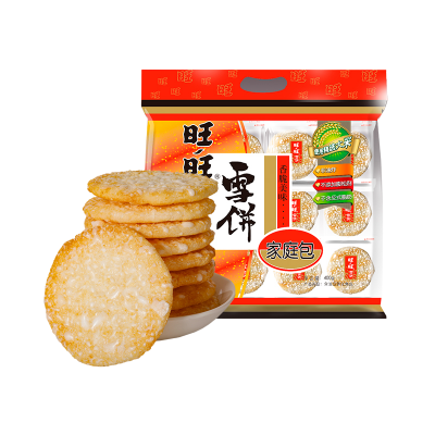 【聚划算】旺旺膨化食品雪饼400g休闲饼干小吃儿童零食食品