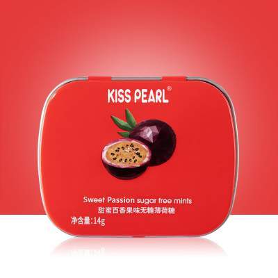 【任选5盒9.9】KISS PEARL 无糖薄荷糖香口糖 14g/瓶