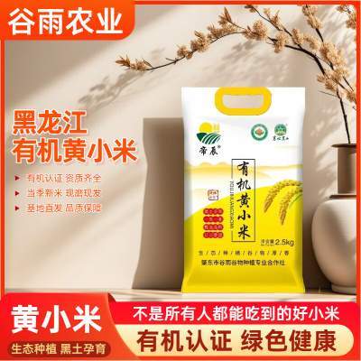 优选有机小米 黑龙江有机黄小米 5斤装