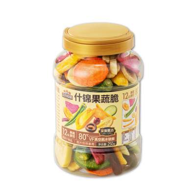 三只松鼠量贩罐装12种果蔬脆250g休闲小零食果干健康零食即食