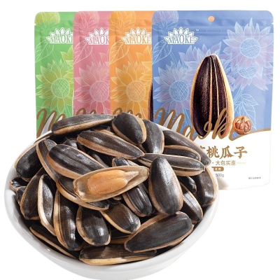 洽洽毛嗑瓜子500g*3袋山核桃味焦糖味五香味原瓜子恰恰葵花籽炒货