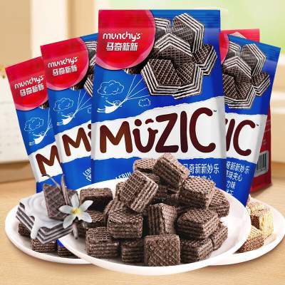 马奇新新 马来西亚进口 香草味威化90g*4