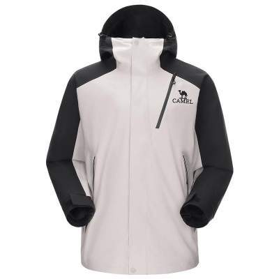 【聚划算】【王者凯甲Evo】骆驼三合一冲锋衣男女款旗舰蓝色防水户外登山服