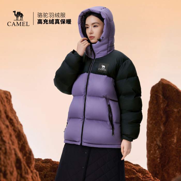 【聚划算】骆驼黑钻5PLUS户外羽绒服冬季新款女款男款加厚保暖拒水绒外套