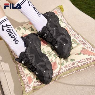 猫爪4代|FILA斐乐官方女鞋老爹鞋黑色鞋子秋季运动鞋休闲鞋男鞋