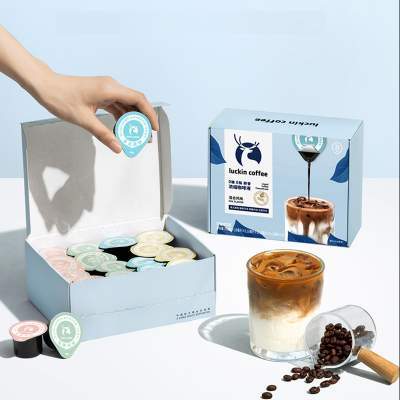 瑞幸咖啡浓缩咖啡液0糖0脂速溶冰美式无糖黑咖啡生椰拿铁32杯