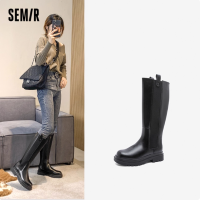 【鞋品合集】Semir马丁靴女鞋秋季厚底雪地靴长筒靴大黄靴男-TK