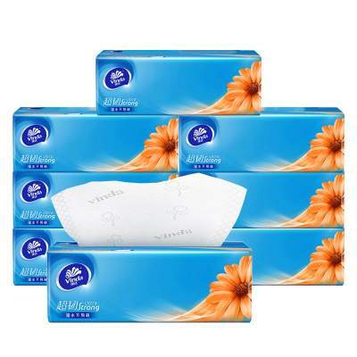 【爆卖100万+】维达抽纸超韧卫生纸巾纸抽3层100抽10包家用纸巾i2