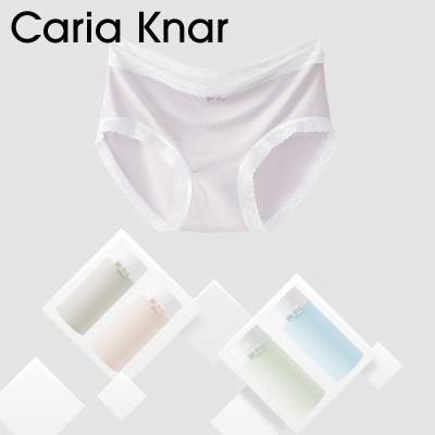 Caria Knar2026年高弹中腰宽边包臀内裤女100%纯棉裆布三角短裤8