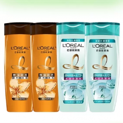 【聚划算】款式随机介意慎选欧莱雅洗发露润发乳随机100ml*4