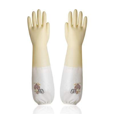 厨房手套防水做家务加厚保暖加长清洁洗衣服橡胶家用洗碗手套加绒