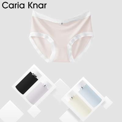 Caria Knar2026年高弹中腰宽边包臀内裤女100%纯棉裆布三角短裤女