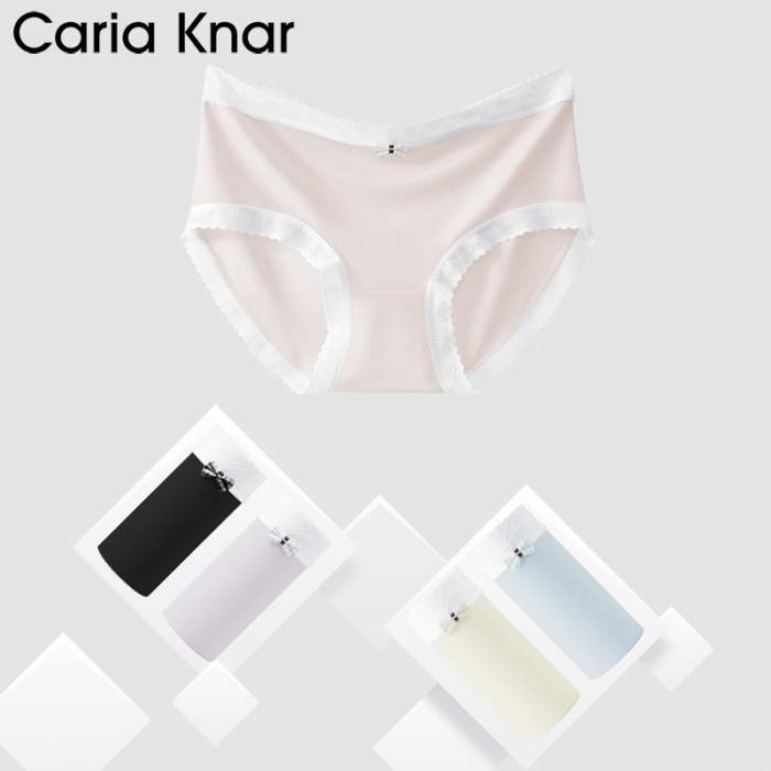 Caria Knar2026年中腰宽边包臀内裤女100%纯棉裆布三角短裤女4